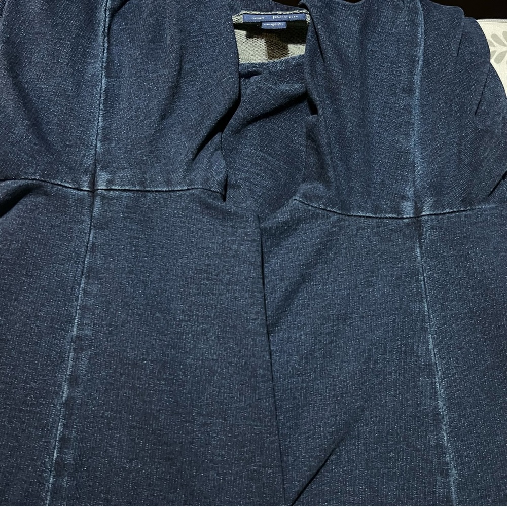 J.Jill Indigo Navy Blue Denim Look
PureJill Classic Faux Wrap Skirt Dress Sz L - Picture 10 of 13